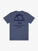 MANTO Society tshirt- steel blue